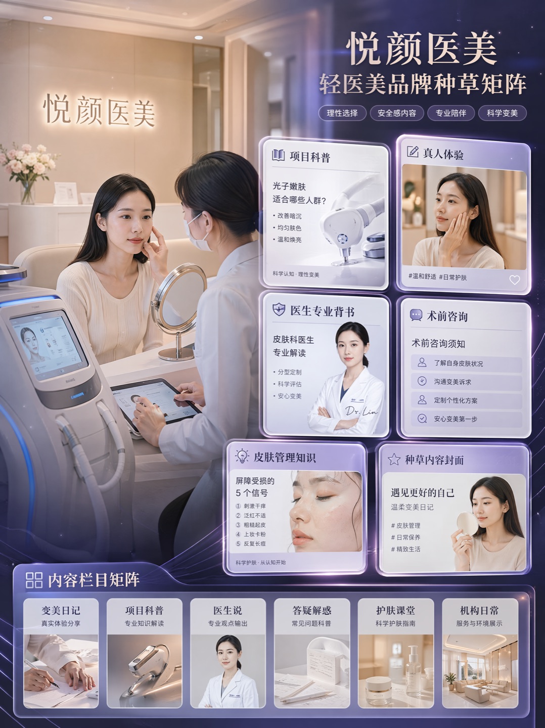 悦颜医美案例视觉图