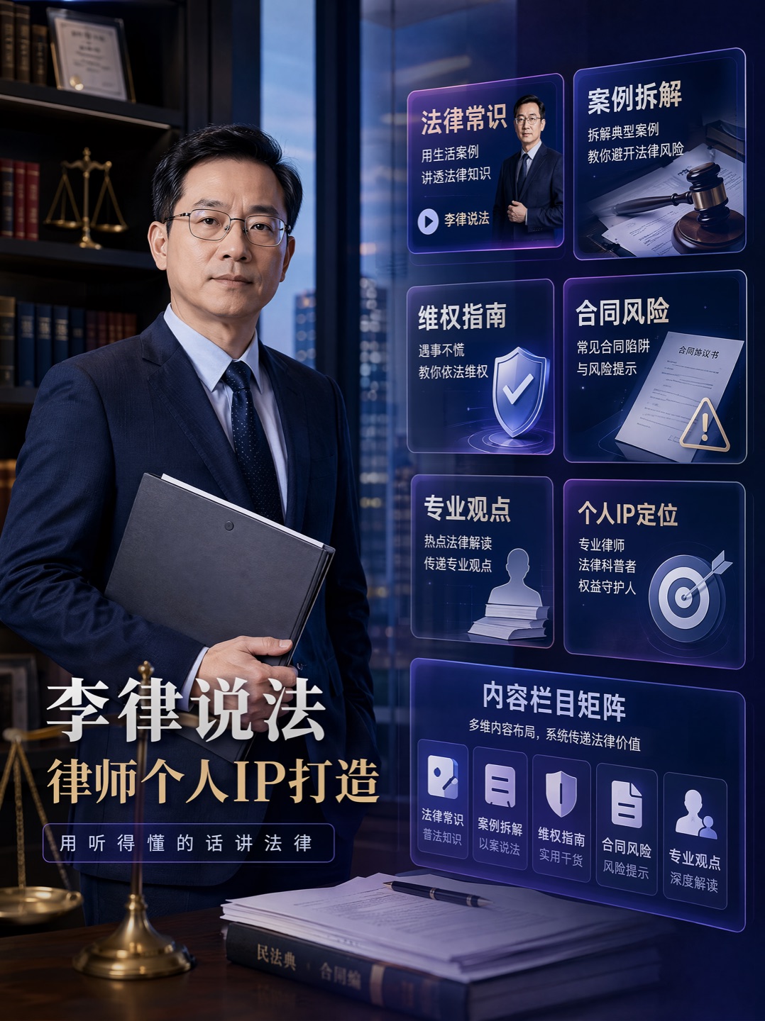 李律说法律师个人IP案例图片