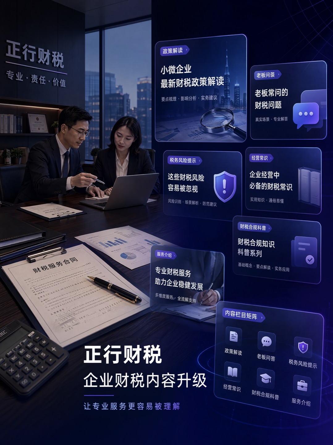 正行财税企业服务案例图片